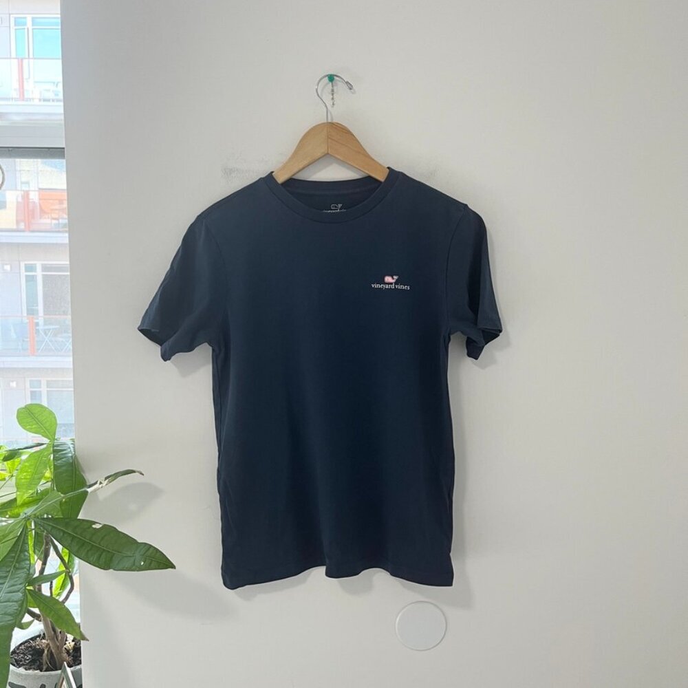 Vineyard Vines Boy's Dark Blue Logo Short Sleeve Top Size Medium